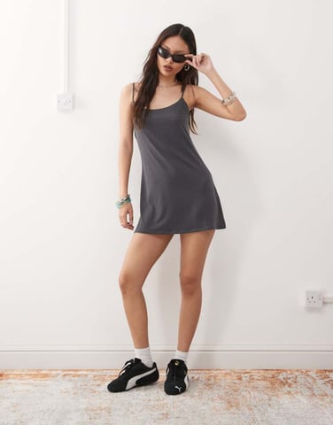 Weekday mini dress in black