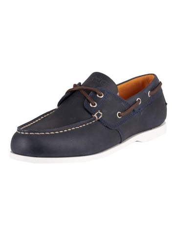 Timberland Cedar Bay Leather Boat Shoes, Blue