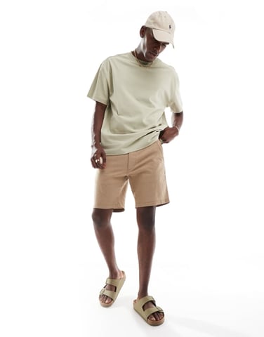 Jack & Jones linen mix short in tan