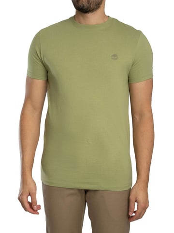 Timberland Slim Fit Embroidered Logo T-Shirt, Green