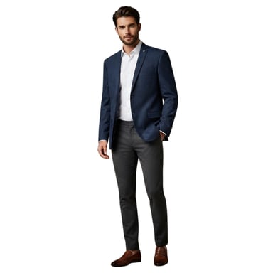 Ted Baker Mens Flecked Suit Jacket (Navy)