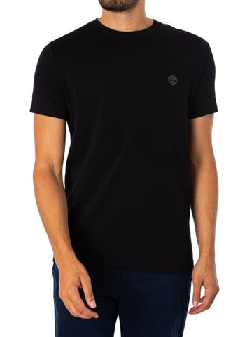 Timberland Slim Fit Embroidered Logo T-Shirt, Black