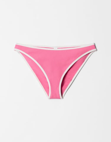 & Other Stories contrast bikini bottoms in pink rib