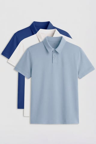 Men's Cotton-Elastane Polo T-Shirt