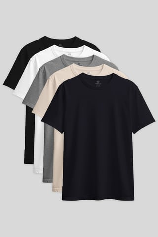 Women's Cotton Elastane Crew Neck T-Shirt