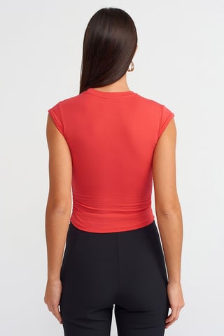 Dames Mouwloze Crop T-shirt