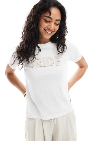 JJXX bride tee in white
