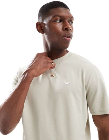 Hollister icon cooling boxy t-shirt in light green