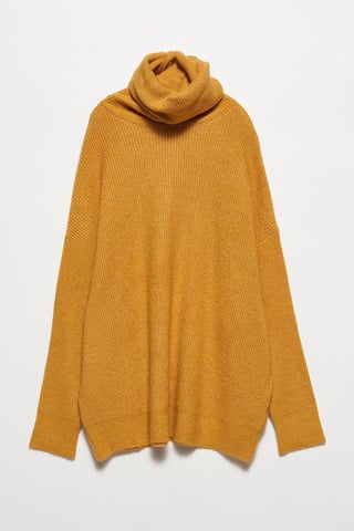 Oversized Ribbed Turtleneck Sweater