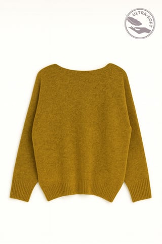 Oversized Boat Neck Knit Sweater