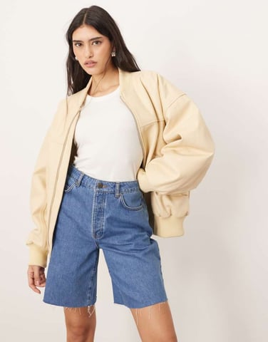 ARRANGE Wilson denim slouchy short in classic blue