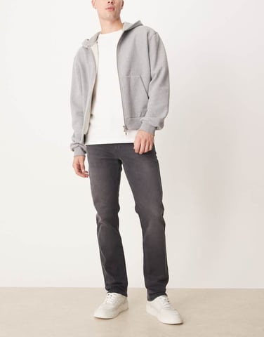 ASOS DESIGN slim jeans in washed black