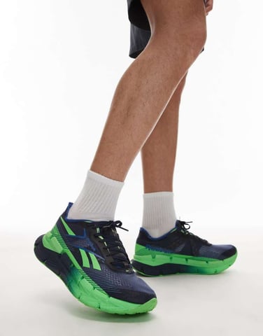 Reebok Zignition löparskor i marinblått och grönt