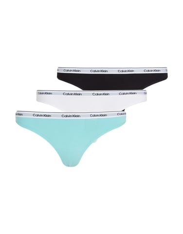 Calvin Klein Modern Logotrosor 3-pack i svart/vit/blå