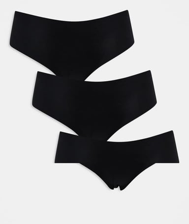 Pieces 3 pack breifs in black