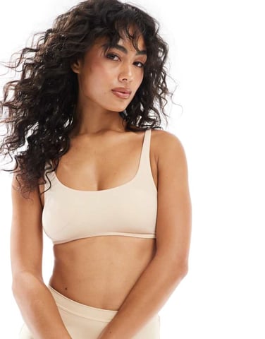 Dorina essential mix & match microfibre light padded scooped bralette in beige