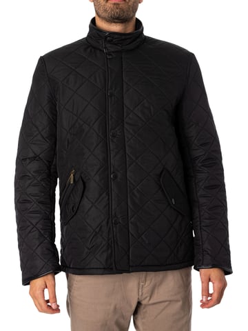 Barbour Powell Quilted Jacket, Black