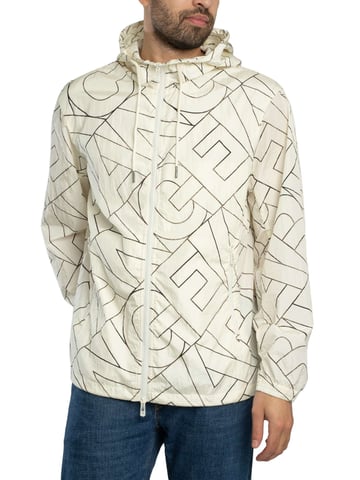 Armani Exchange Diagonal Logo Jacket, Beige