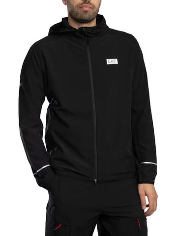 EA7 Lightweight Logo Jacket, Black