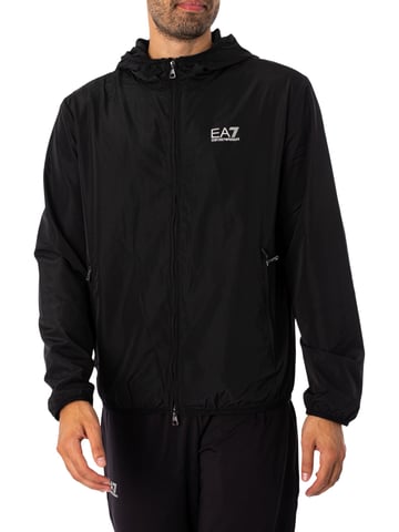 EA7 Logo Lightweight Jacket, Black