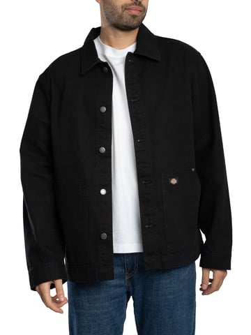 Dickies Unlined Canvas Barn Jacket, Black
