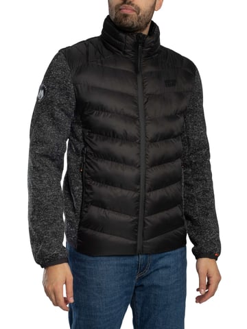 Superdry Storm Knit Hybrid Padded Jacket, Black