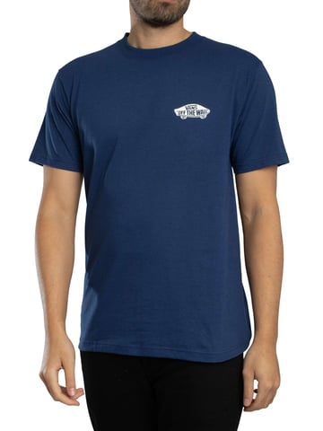 Vans Double Standard Back Logo T-Shirt, Blue