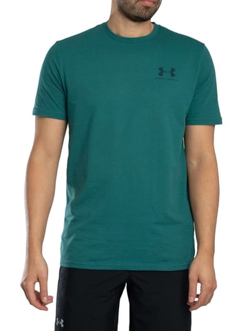 Under Armour Left Chest Logo T-Shirt, Green