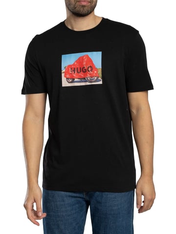 HUGO Dostino Graphic T-Shirt, Black