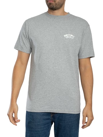 Vans Double Standard Back Logo T-Shirt, Grey