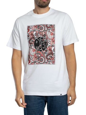 Pretty Green Resonance Box Logo T-Shirt, White