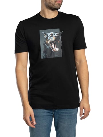 BOSS Te Dobermann Graphic T-Shirt, Black