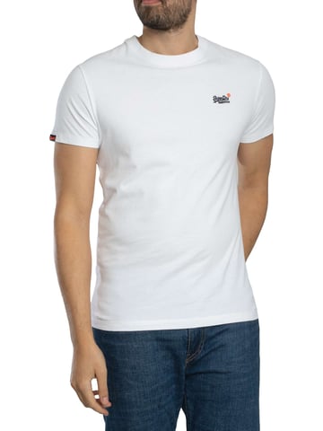 Superdry Essential Contrast EMB T-Shirt, White