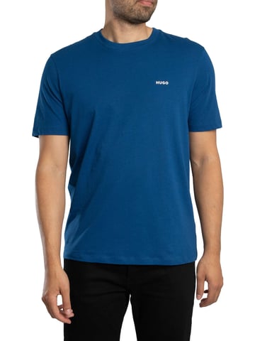 HUGO Dero222 Logo T-Shirt, Blue