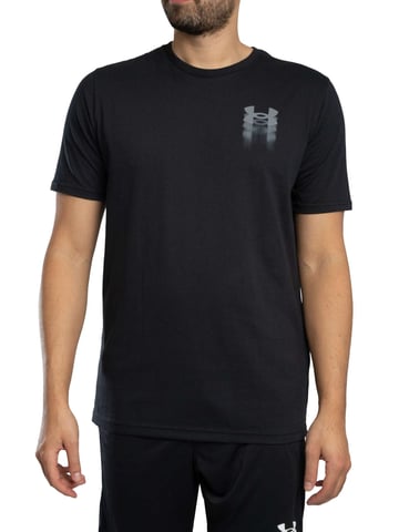 Under Armour Blur Logo Back Graphic Loose T-Shirt, Black