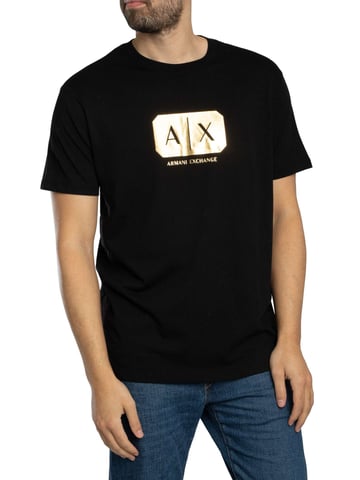 Armani Exchange Logo Graphic T-Shirt, Black