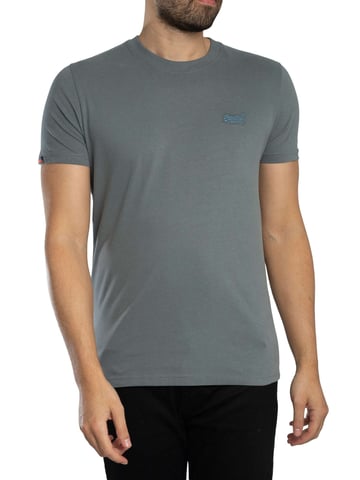 Superdry Essential Logo EMB T-Shirt, Grey