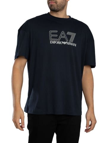 EA7 Echo Graphic T-Shirt, Blue