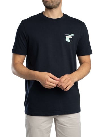 BOSS Te Movement Back Graphic T-Shirt, Blue