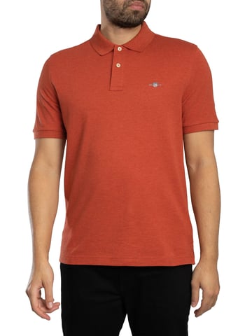 GANT Regular Shield Pique Polo Shirt, Red
