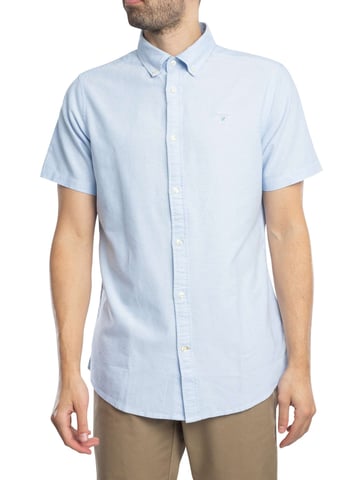 Barbour Oxtown Short Sleeved Tailored Shirt, Blue