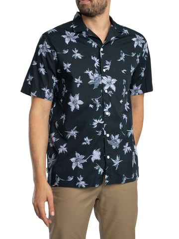 Superdry Cabana Print Short Sleeved Shirt, Blue
