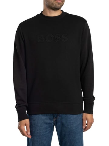 BOSS We Logo Sweatshirt, Black