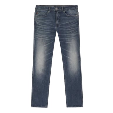 Boss Mens Delaware Denim Slim Mid Rise Jeans (Navy)
