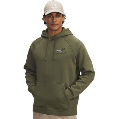Under Armour Mens Rival Fleece Hoodie (Green)