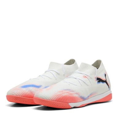 Puma Mens Future 8 Match Flat Indoor Football Shoes (Puma White)