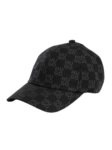 HUGO Jake Pattern Cap, Black