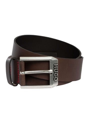 HUGO Gelio Leather Belt, Brown