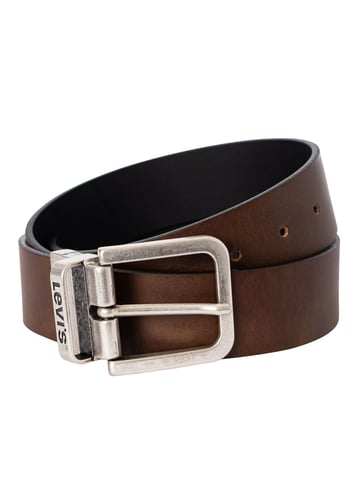 Levi's Reversible Metal Buckle Leather Belt, Brown