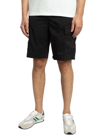 BOSS Sisla Relaxed Cargo Shorts, Black